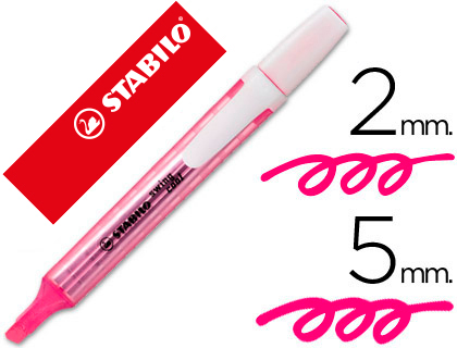 Marcador fluorescente Stabilo Swing Cool tinta rosa